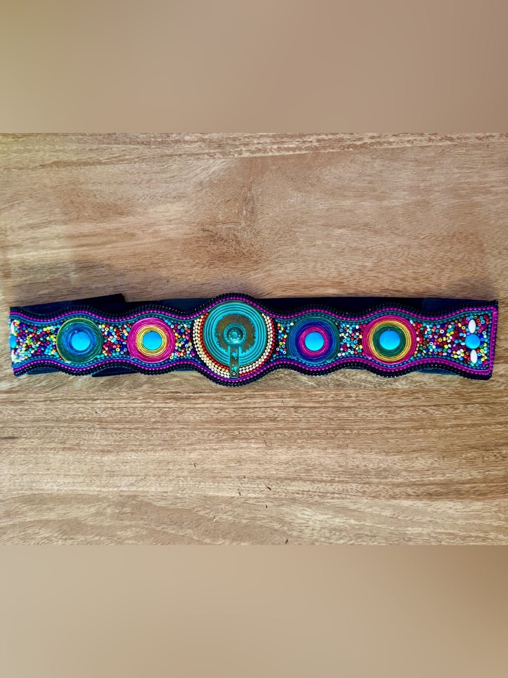 Handcrafted Multicolor Beaded Waist Belt